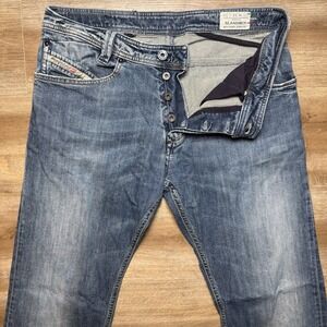 Diesel‎ Jeans Men 34x34 (Fits 32x32) Blue Slammer Slim Taper Stretch Italy 008SI